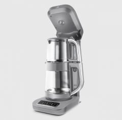 Karaca Robotea Pro 4 in 1 Konuşan Cam Çay Makinesi Cool Gray