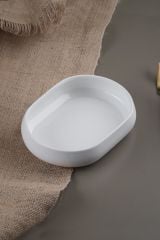 Acar Bianco Perla Porselen Kayık Tabak - 13,2 cm