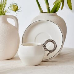 Karaca Venüs Platin 2 Kişilik Kahve Fincan Takımı 135 ml