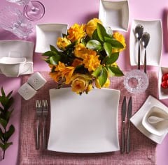 Karaca Perfect White Porselen 32 Parça 6 Kişilik  Kahvaltı/Servis Takımı