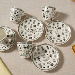 Karaca Animal Garden 6 Kişilik Kahve Fincan Takımı