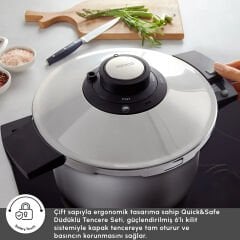 Karaca Quick And Safe İndüksiyon Tabanlı Düdüklü Tencere 7 Lt
