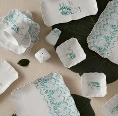 Karaca Marodisa Blue 32 Parça Kahvaltı Takımı Kare