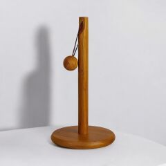 MİEN 30 cm Toplu Akasya Ahşap Kağıt Havluluk | Doğal ve Şık Tezgah Üstü Peçetelik