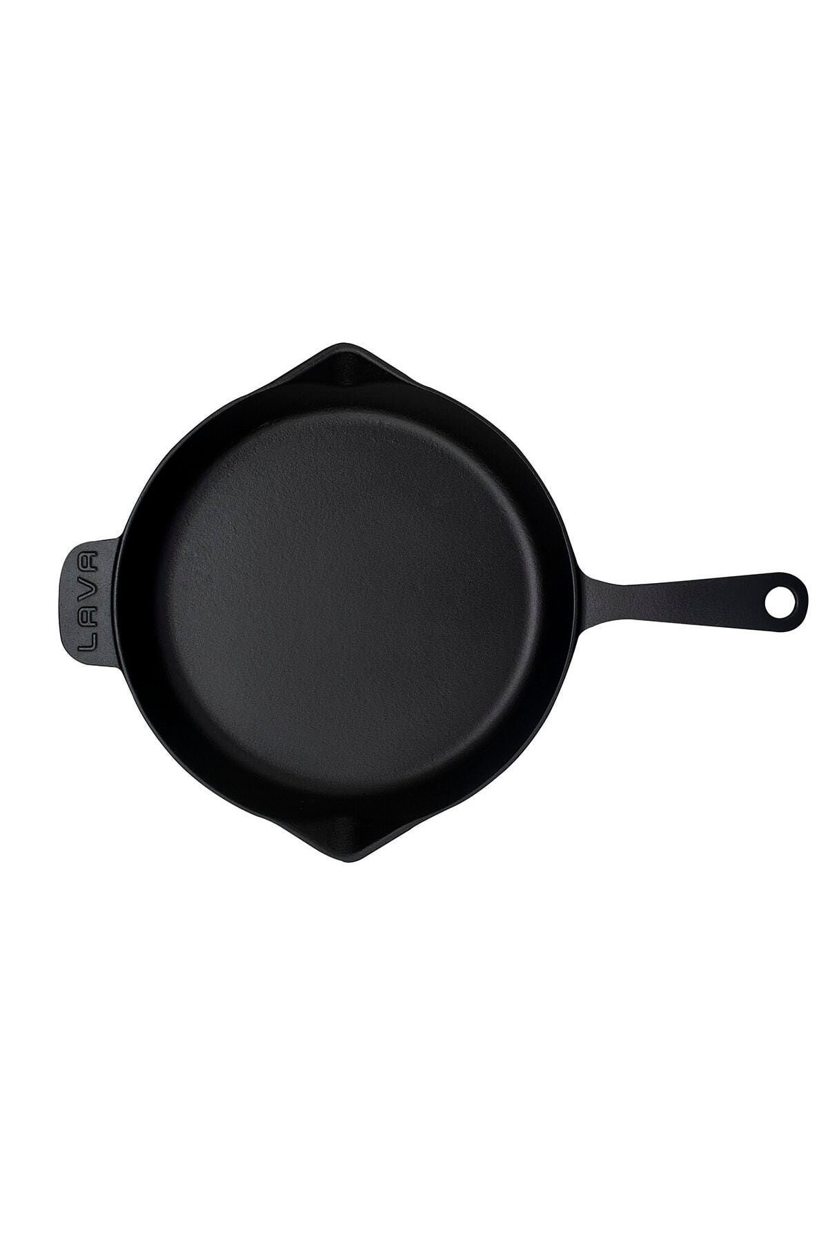 Lava DökümYuvarlak Kızartma Tavası 28 cm Metal Saplı