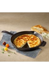 Lava DökümYuvarlak Kızartma Tavası 28 cm Metal Saplı