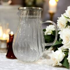 MİEN 1800ML METAL KAPAKLI CAM SÜRAHİ