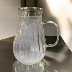 MİEN 1800ML METAL KAPAKLI CAM SÜRAHİ
