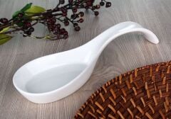 GÖNÜL Porselen Kirli Kaşıklık – Şık ve Pratik Tezgah Üstü Kaşıklık | 25 x 8 cm