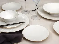 Porland Varia Altın Yaldız 30 Parça 6 Kişilik Yemek Takımı
