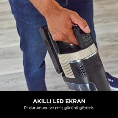 Shark Stratos Pet Pro Turbo Başlıklı Şarjlı Dikey Süpürge