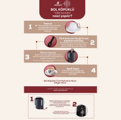Karaca Hatır Plus 2 ın 1 Türk Kahvesi ve Filtre Kahve Makinesi Krem 10 Fincan İçecek Hazırlama Kapasiteli Bol Köpüklü