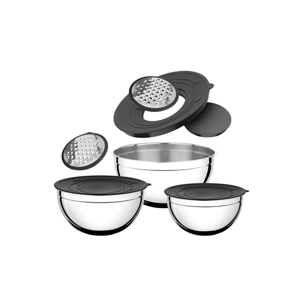 Hascevher 6 Pcs Rendeli Saklama ve Karıştırma Takımı