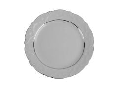 Porland Queen Platin Düz Tabak 21cm