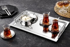 Tiamo Rio 40 Parça Sade Çay Seti – Şık ve Modern Çay Sunum Seti