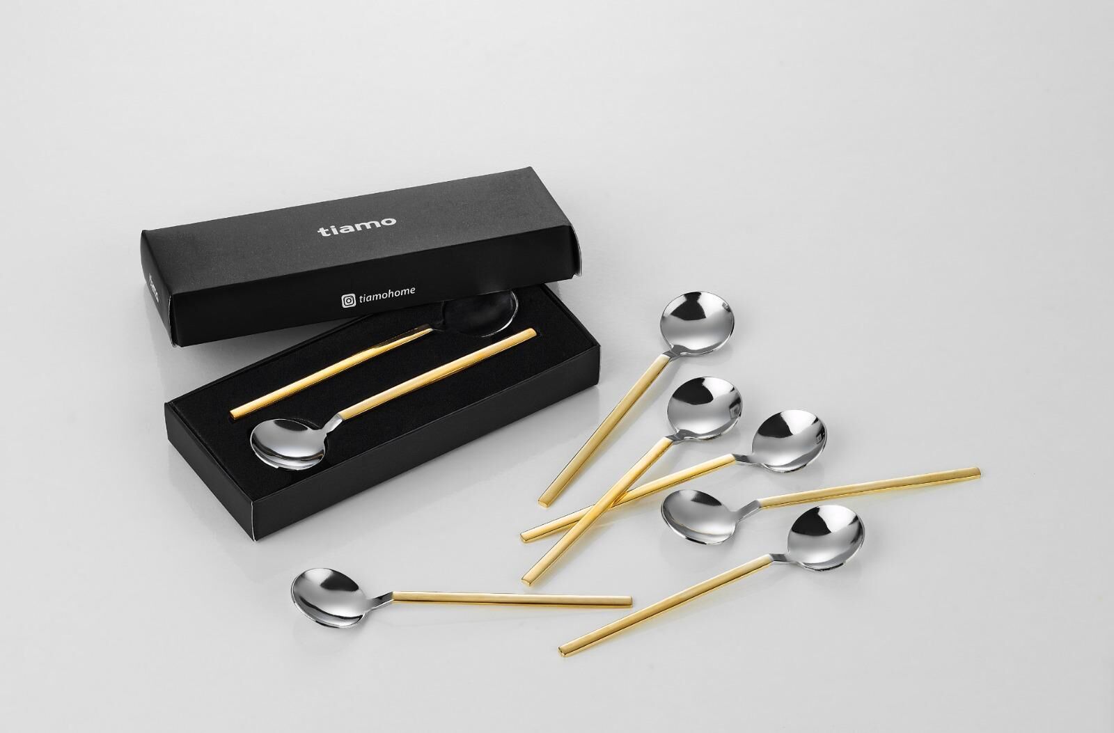 Tiamo Rio Sap Gold Çay Kaşığı 6’lı Set – Şık ve Zarif Sunum Kaşıkları