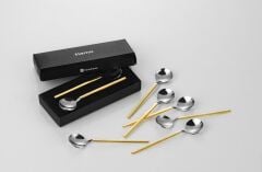 Tiamo Rio Sap Gold Çay Kaşığı 6’lı Set – Şık ve Zarif Sunum Kaşıkları