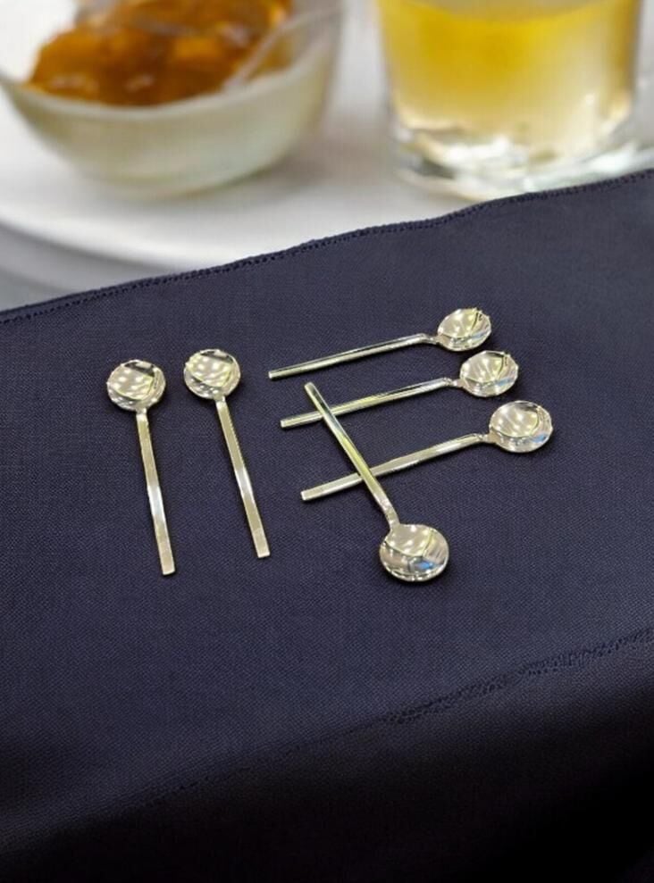 TİAMO RİO Sade Paslanmaz Çelik Çay Kaşığı 6’lı Set – Zamansız Şıklık