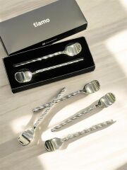 TİAMO ROMA Çay Kaşığı Sade 6’lı Set