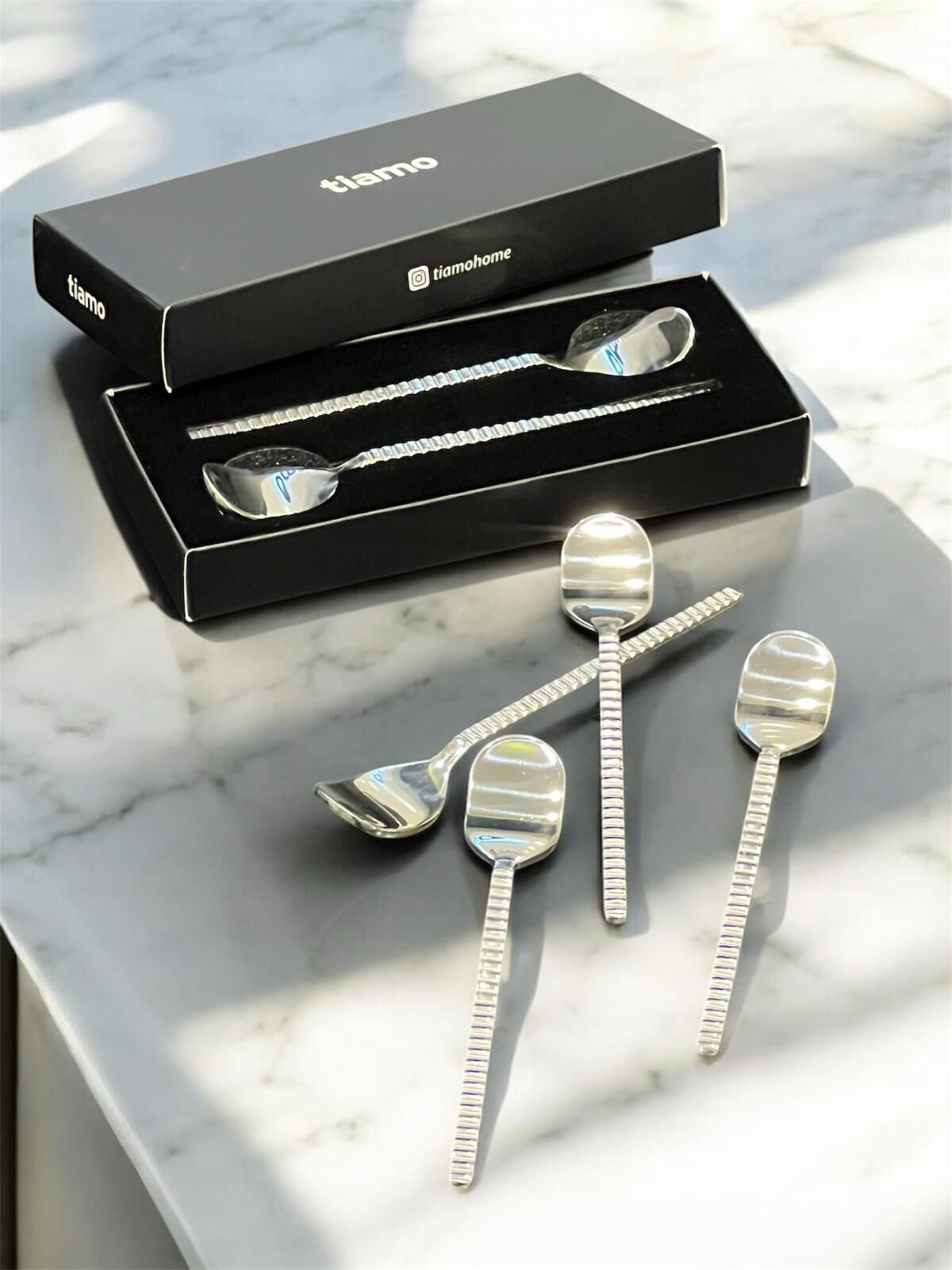 TİAMO MİOS Çay Kaşığı Sade 6’lı Set