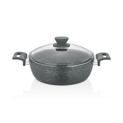 SONESSA 24 CM BASIK GRANİT KAPLAMA TENCERE (4MM)