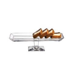 PAŞABAHÇE NUDE Dikdörtgen Ayaklı Cam Servis Tabağı – 95462