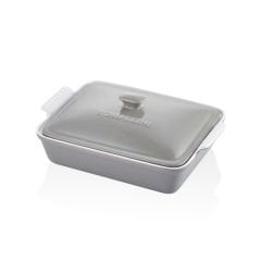 Rossallini Life Dikdörtgen Kapaklı Fırın Kabı 33x23 cm - GRİ