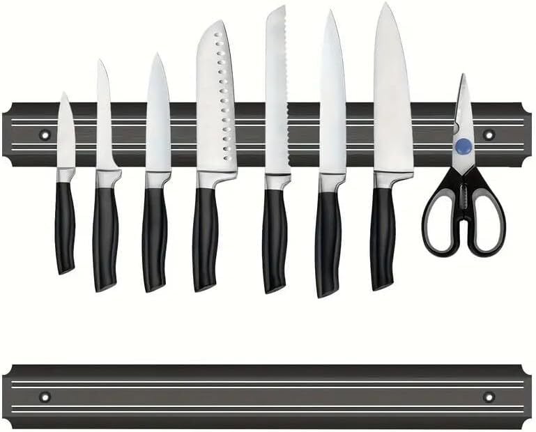 ENFA 55 CM Mıknatıslı Bıçak Askısı – Güçlü Manyetik, Duvara Monte Bıçak Tutucu