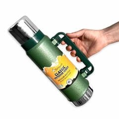 Penguen Çift Kat Çelik Avcı Termosu Yeşil 2 Litre 1200y Outdoor