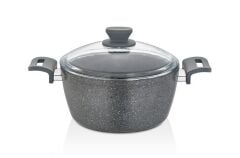 ESRA SONESSA 26 CM 4 mm Derin Granit Tencere – Gri