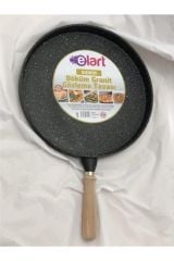 Elart Derin, Ahşap Saplı Granit Döküm Gözleme Bazlama Pizza Tava