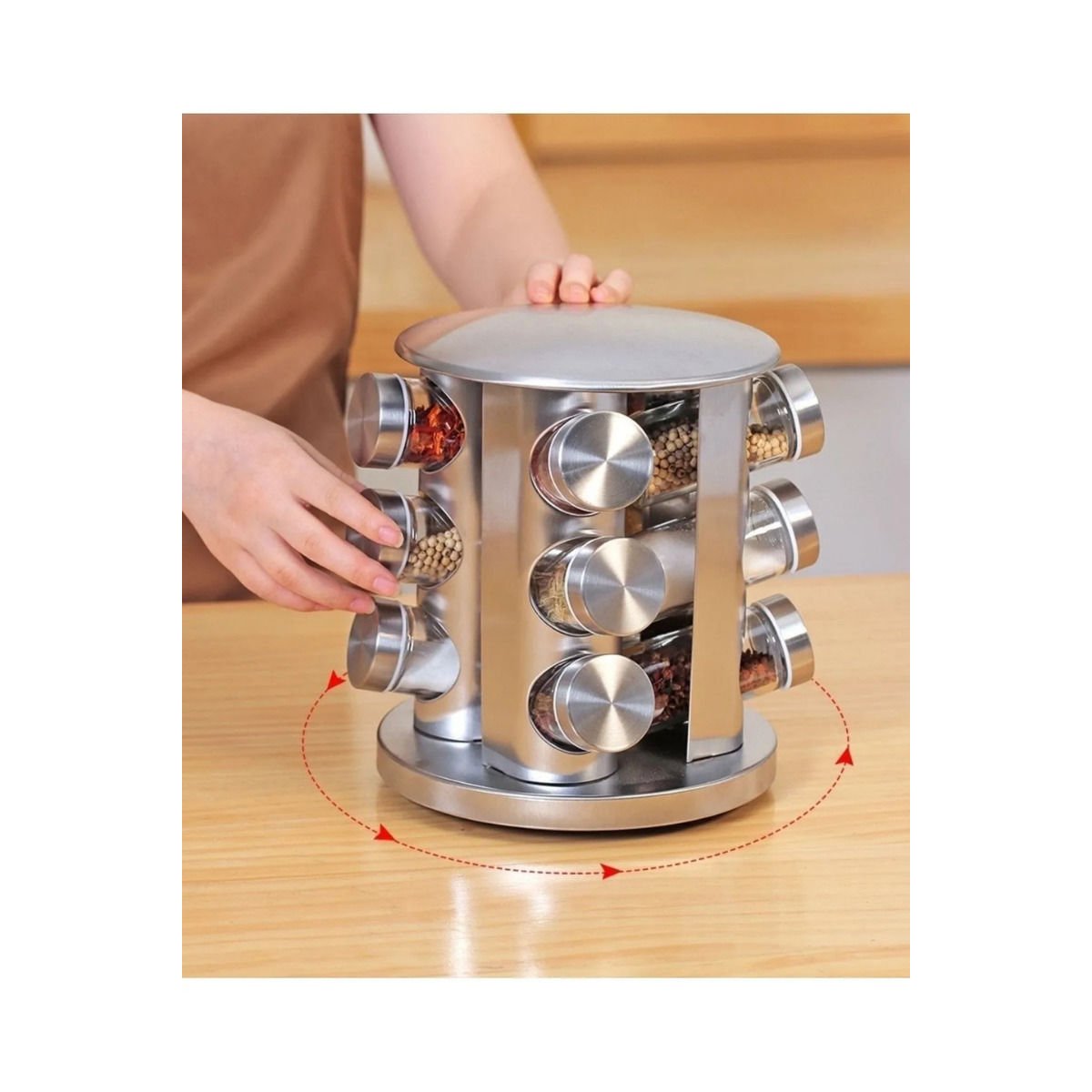 VİVİEN METAL STANDLI 12 Lİ BAHARAT TAKIMI