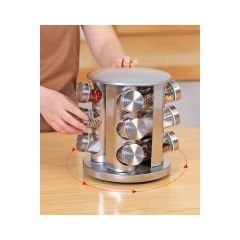 VİVİEN METAL STANDLI 12 Lİ BAHARAT TAKIMI