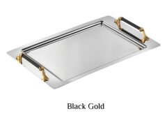 TİAMO SOFİA BLACK GOLD BÜYÜK TEPSİ 48X32