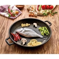 POLOCEF IRON DÖKÜM BAZLAMA VE BÖREK TAVASI GRANİT 36 CM