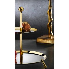 Tiamo Medium Ayaklı Katlı Sunumluk Gold