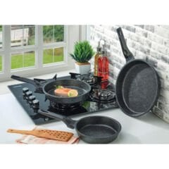 POLOCHEF CRYSTAL DÖKÜM GRANİT TAVA SET 20-24-28 CM