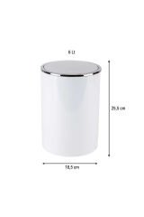PRİMANOVA Lenox Çöp Kovası 6 Lt Beyaz