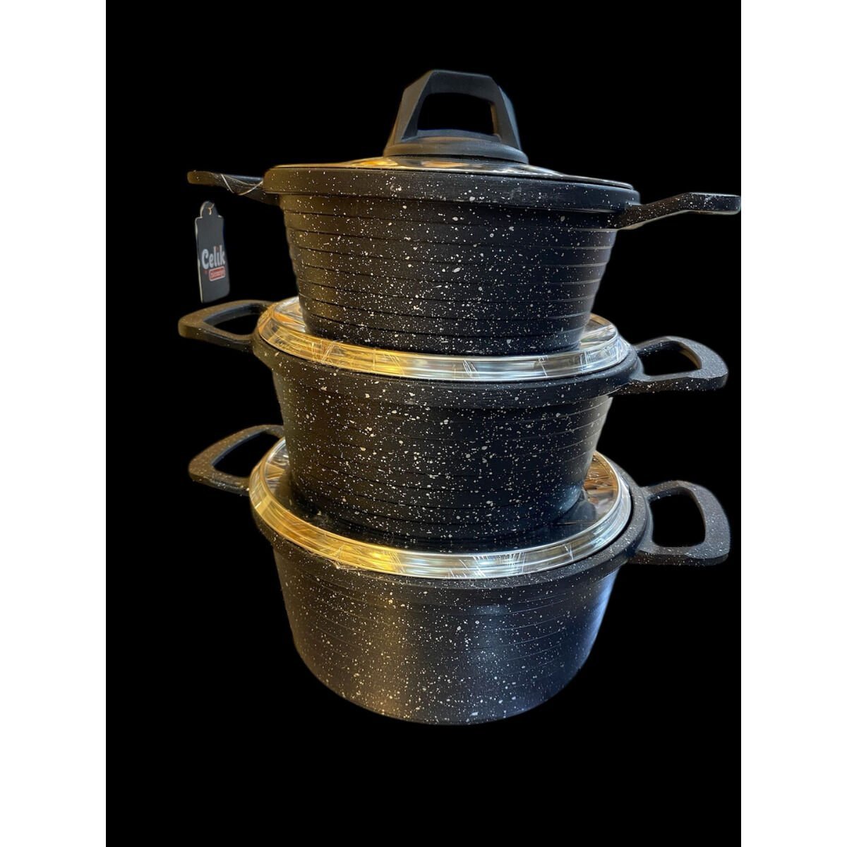 POLOCHEF IRON DÖKÜM GRANİT KAPLAMA TENCERE SET 6 PARÇA