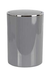 PRİMANOVA Lenox Banyo Mutfak Ofis Çöp Kovası 6 Lt Gri