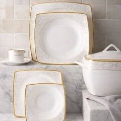 EMSAN Fine Bone BEF/724 84 Parça 12 Kişilik Yemek Takımı