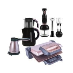 KARACA 1 EVİMDE 5 MARİFET 4 LÜ ÇEYİZ SETİ ROSEGOLD