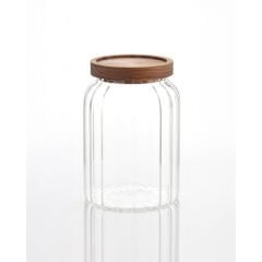 Mien 1200 ml Cam Bakliyat Kavanozu – Akasya Kapaklı Şık ve Kullanışlı Saklama Kavanozu