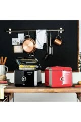 KORKMAZ A486-02 Vertex 900 W 800 gr Isı Ayarlı Fritöz Kırmızı