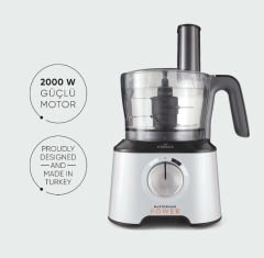 Karaca Mastermaid Power Multifunctional 10 in 1 Pearl White Gıda Hazırlama Seti 2000w