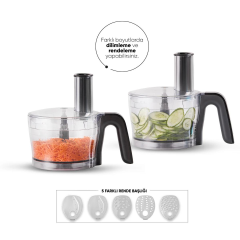 Karaca Mastermaid Power Multifunctional 10 in 1 Red Mutfak Robotu, Blender Seti 2000w
