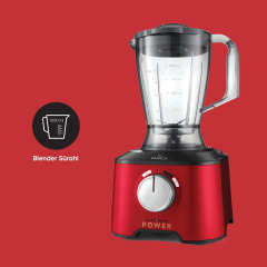 Karaca Mastermaid Power Multifunctional 10 in 1 Red Mutfak Robotu, Blender Seti 2000w