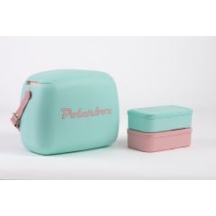 Polarbox Cooler Bag Verde Agua Rosa Pop 6L Termos Çanta
