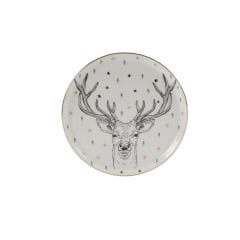 Porland Forest Deer Düz Tabak 20cm Geyikli