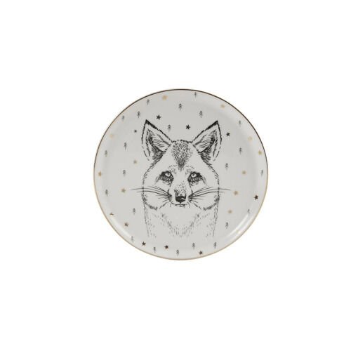 Porland Forest Fox Düz Tabak 20cm Kurt